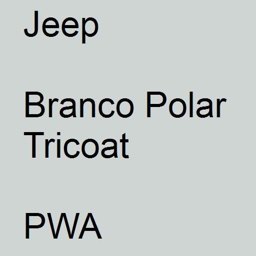 Jeep, Branco Polar Tricoat, PWA.